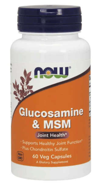 NOW Glucosamine & MSM with Chondrotin Sulfate 60 Capsules